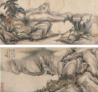 黄均 鉴赏斋图 卷 28.3×123cm